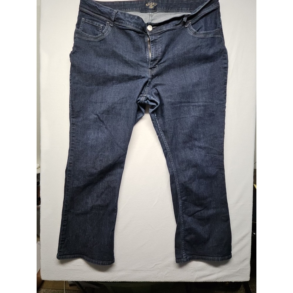 Riders by Lee Jeans Womens 24W Midrise Bootcut‎ Blue Denim Everyday Pants